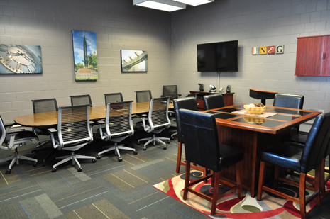 Interior photo of conference room
